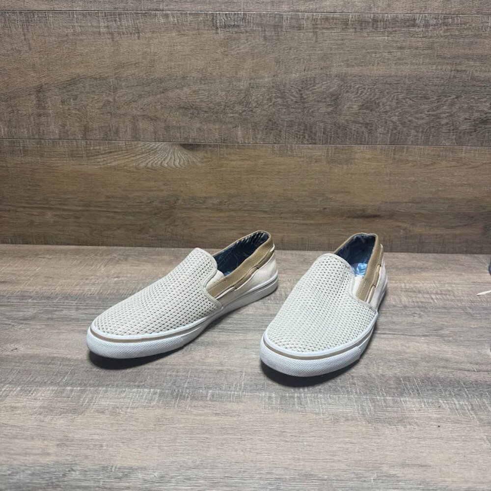 Tommy Bahama Jaali Tan Canvas Mesh Slip On Shoes Men's Size 10